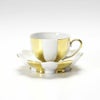 アウガルテン（AUGARTEN） メロン ゴールド＆ホワイト（7020G） モカカップ＆ソーサー 50ml（015）