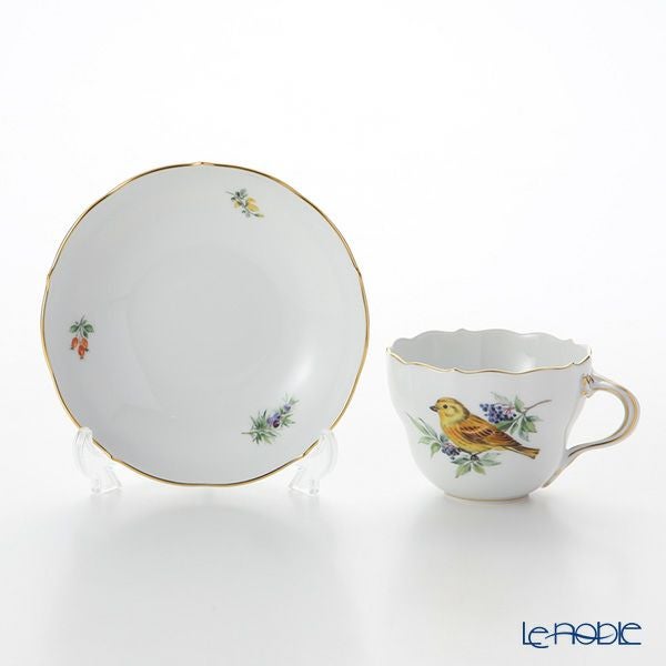 マイセン（Meissen） 鳥 260210／00582／Yellow Hammer コーヒーカップ＆ソーサー 200ml キアオジ