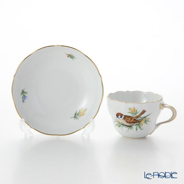 マイセン（Meissen） 鳥 260210／00582／Sparrow コーヒーカップ＆ソーサー 200ml スズメ