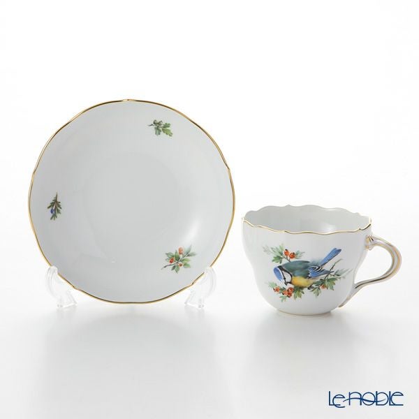 マイセン（Meissen） 鳥 260210／00582／Blue Titmouse コーヒーカップ＆ソーサー 200ml アオガラ