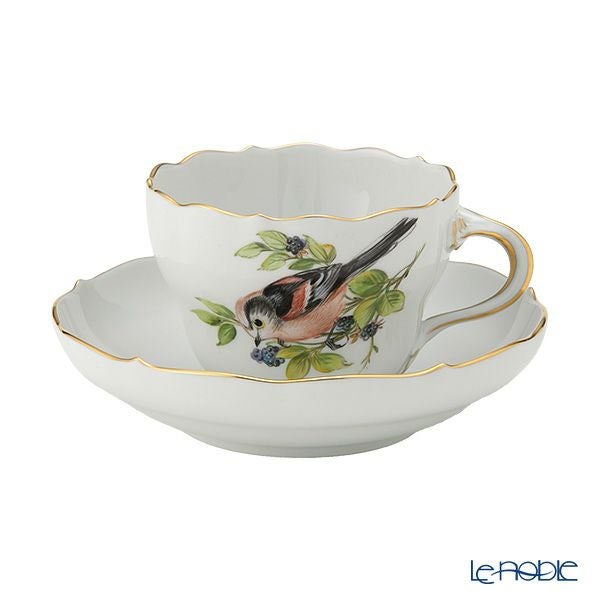 マイセン（Meissen） 鳥 260210／00582／Long-tailed Titmouse コーヒーカップ＆ソーサー 200ml エナガ