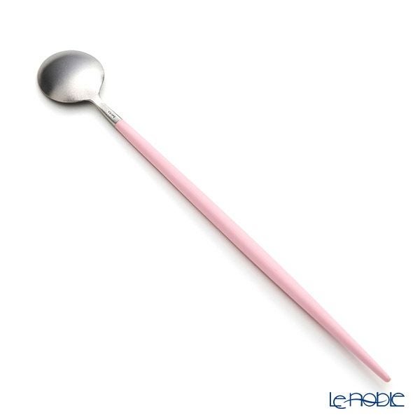 クチポール ゴア GOA ピンク／シルバー ロングドリンクスプーン 21cm マット仕上げ