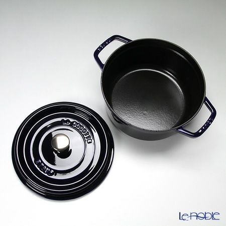ストウブ（staub） ピコ・ココット ラウンド 22cm／2.6L グランブルー