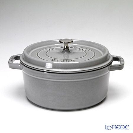 ストウブ（staub） ピコ・ココット ラウンド 24cm／3.8L グレイ