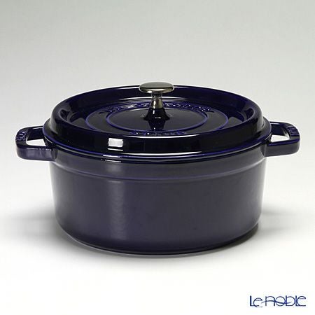 ストウブ（staub） ピコ・ココット ラウンド 24cm／3.8L グランブルー