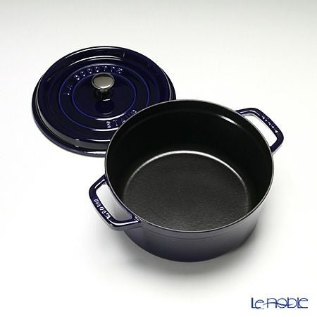 ストウブ（staub） ピコ・ココット ラウンド 24cm／3.8L グランブルー