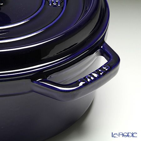 ストウブ（staub） ピコ・ココット ラウンド 24cm／3.8L グランブルー