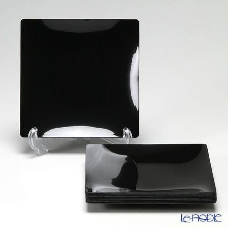 ソリア（solia） プレートコレクション フルイドプレート 16cm ブラック PL20233FF 10枚入