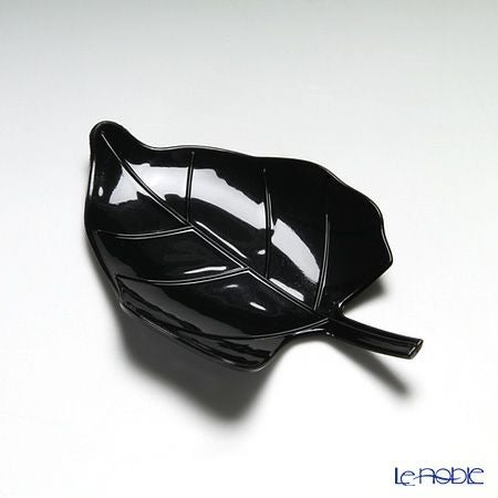 ソリア（solia） パーティー リーフプレート ブラック F02017 12個入