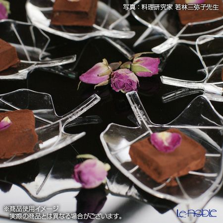 ソリア（solia） パーティー リーフプレート ブラック F02017 12個入