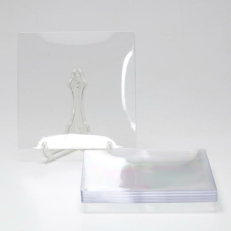 ソリア（solia） プレートコレクション フルイドプレート 16cm クリア PL20230 10枚入