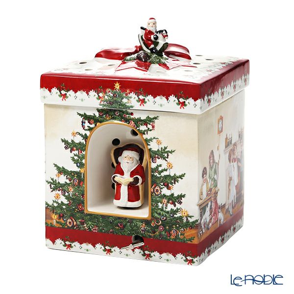 ビレロイ＆ボッホ（Villeroy＆Boch）クリスマストイズ キャンドルボックス 子供たちのクリスマスパーティ オルゴール付 17×17×21.5cm 6693
