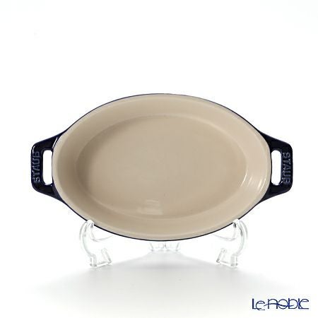 ストウブ（staub） オーバルディッシュ（セラミック製） 17cm／400ml グランブルー