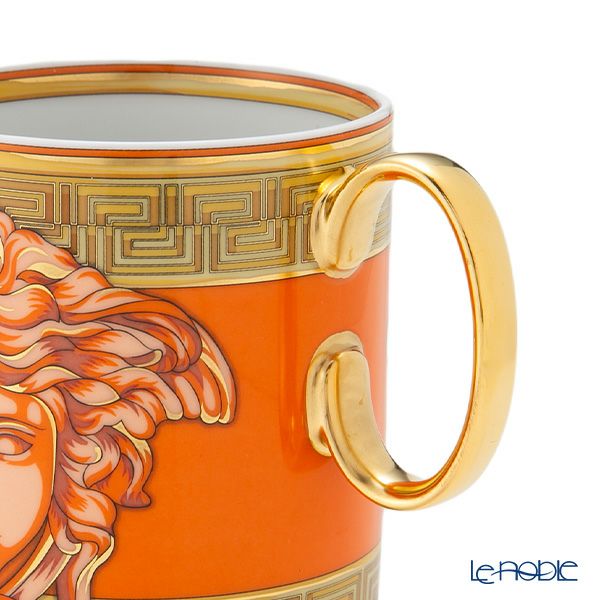 ローゼンタール ヴェルサーチェ／ヴェルサーチ VERSACE メドゥーサ アンプリファイド マグカップ オレンジ 300ml