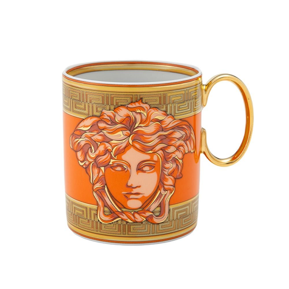 ローゼンタール ヴェルサーチェ／ヴェルサーチ VERSACE メドゥーサ アンプリファイド マグカップ オレンジ 300ml