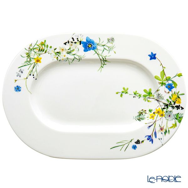 ローゼンタール アルプスの花／アルプスフラワー オーバルプラッター 41cm