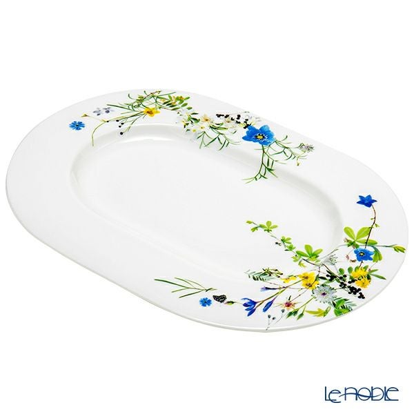 ローゼンタール アルプスの花／アルプスフラワー オーバルプラッター 41cm