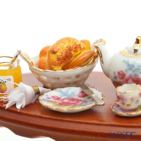 ロイター・ポーセリン ブレックファースト 001.821／3 ミニチュア テーブルセット