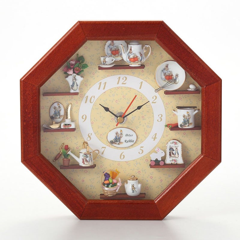 ロイター・ポーセリン ビアトリクスポター 056668／0 ピーターラビット ウォールクロック