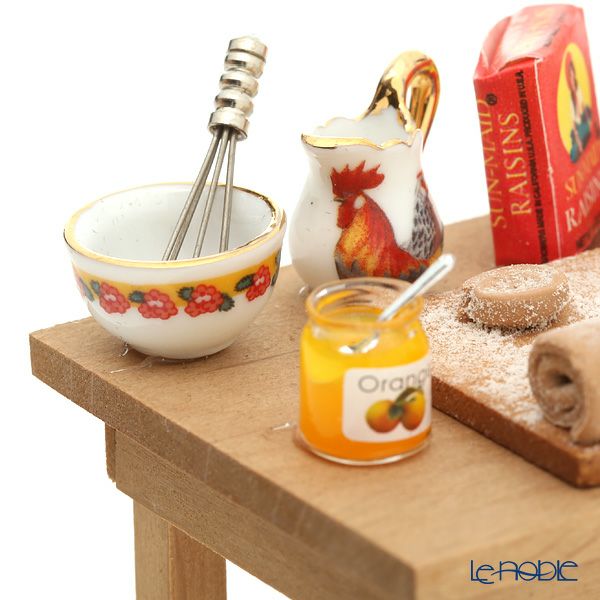 ロイター・ポーセリン ベーキング 001.753／1 ミニチュア テーブルセット