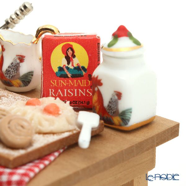 ロイター・ポーセリン ベーキング 001.753／1 ミニチュア テーブルセット