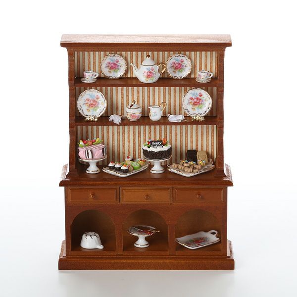 ロイター・ポーセリン ケーキ ビュッフェ 001.745／3 ミニチュア キャビネット