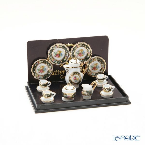 ロイター・ポーセリン アイリッシュ ゴールド001.354／6 ミニチュア コーヒーセット （4客）