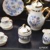 ロイター・ポーセリン ブルーオニオン ゴールド 001.363／6 ミニチュア コーヒーセット （4客）