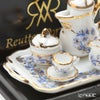 ロイター・ポーセリン ブルーオニオン ゴールド 001.642／5 ミニチュア コーヒートレイセット