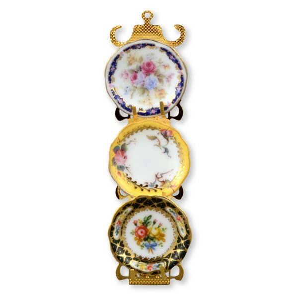 ロイター・ポーセリン クラシック ローズ 001.389／6 ミニチュア プレートラック