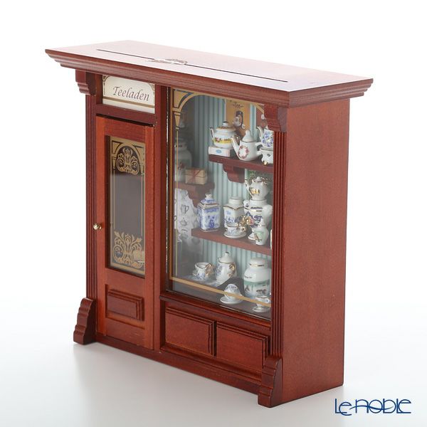 ロイター・ポーセリン ティー ショップ 102.798／2 LEDライト付 ミニチュア ピクチャーボックス L