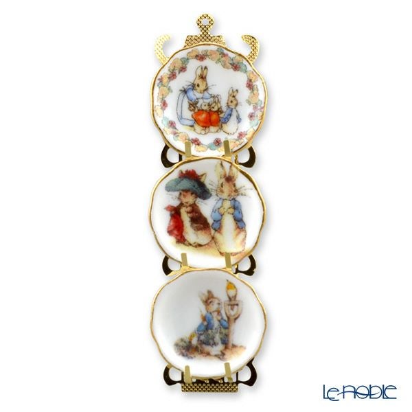 ロイター・ポーセリン ビアトリクスポター 056.389／6 ミニチュア プレートラック