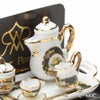 ロイター・ポーセリン アイリッシュ ゴールド 001.646／5 ミニチュア コーヒートレイセット