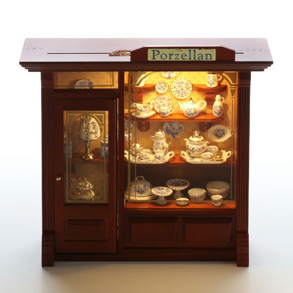 ロイター・ポーセリン ポーセレン ショップ 102.797／5 LEDライト付 ミニチュア ピクチャーボックス L