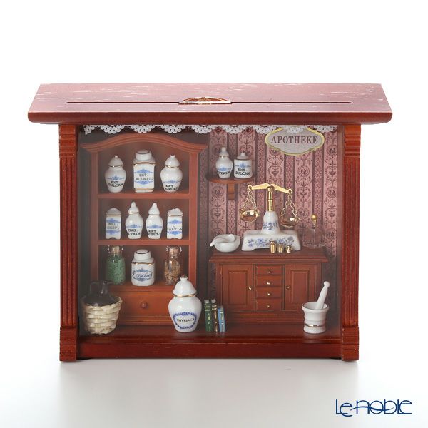 ロイター・ポーセリン ファーマシー （薬局） 001.700／6 ミニチュア ピクチャーボックス M ガラス板付