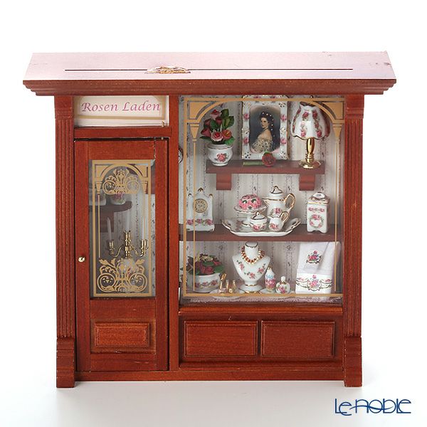 ロイター・ポーセリン ローズ ショップ 102.798／3 LEDライト付 ミニチュア ピクチャーボックス L