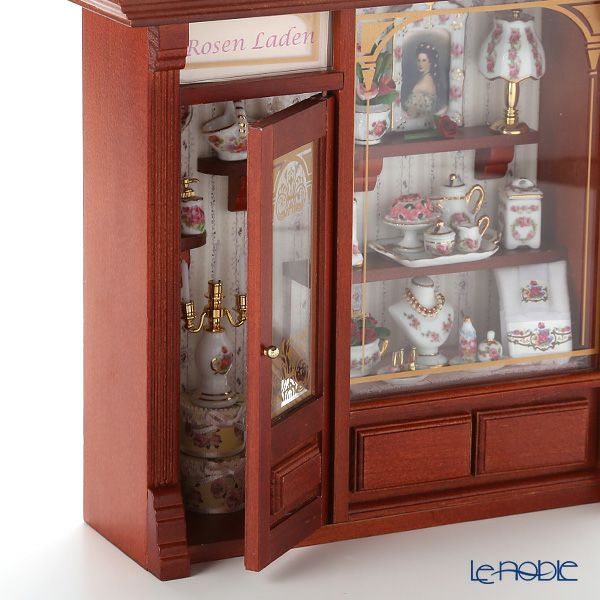 ロイター・ポーセリン ローズ ショップ 102.798／3 LEDライト付 ミニチュア ピクチャーボックス L