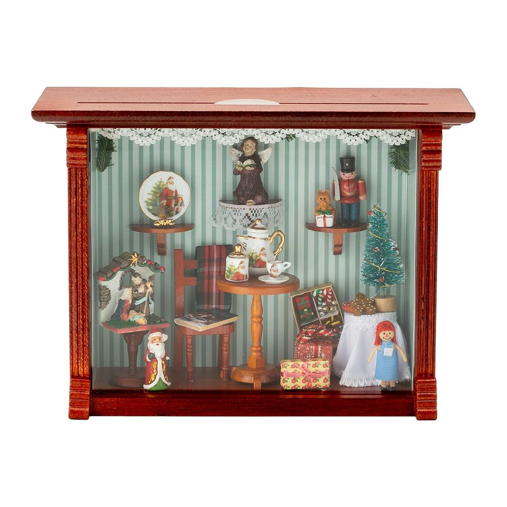 ロイター・ポーセリン クリスマス ルーム 001.702／1 ミニチュア ピクチャーボックス M
