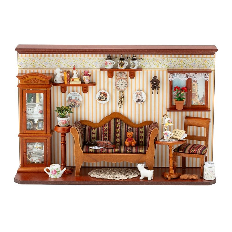 ロイター・ポーセリン リビングルーム 001.820／1 ミニチュア ドールハウス L