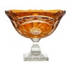 アルンシュタットクリスタル アルンシュタットフラワー ボウル 25cm アンバー（色被せガラス） 31495
