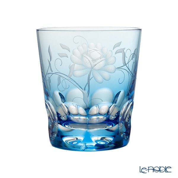 アルンシュタットクリスタル ローズ オールドファッショングラス 270ml アクア （色被せガラス）33367