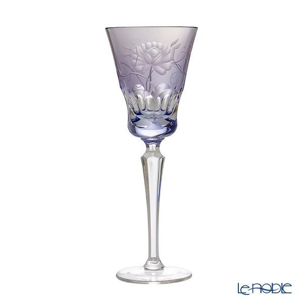 アルンシュタットクリスタル ローズ ワイングラス 270ml ラベンダー（色被せガラス）34518
