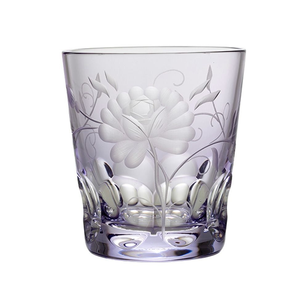 アルンシュタットクリスタル ローズ オールドファッショングラス 270ml ラベンダー （色被せガラス）34522
