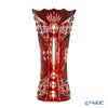 アルンシュタットクリスタル アルンシュタットフラワー ベース 26cm レッド （色被せガラス）34975