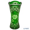 アルンシュタットクリスタル アルンシュタットフラワー ベース 26cm エメラルド（色被せガラス）35898