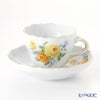 マイセン（Meissen） 黄色のバラ（ブーケ）と忘れな草 139210／00582 コーヒーカップ＆ソーサー 200ml