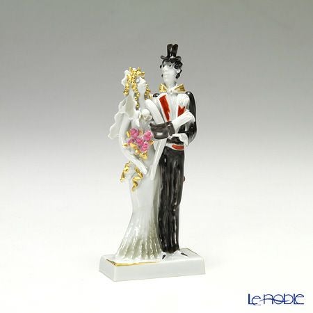 マイセン人形 ウェディングカップル 11cm