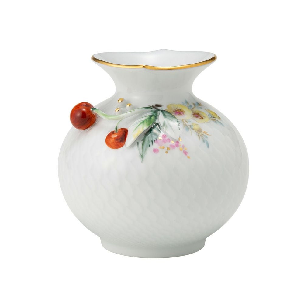 マイセン（Meissen） 波の戯れ 719391／50144 花瓶 チェリー 9cm