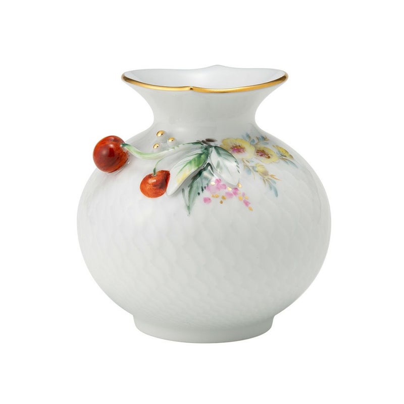 マイセン（Meissen） 波の戯れ 719391／50144 花瓶 チェリー 9cm