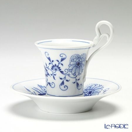 マイセン（Meissen） ブルーオニオン 800101／13581 ロングカップ＆ソーサー 10.5cm／90ml